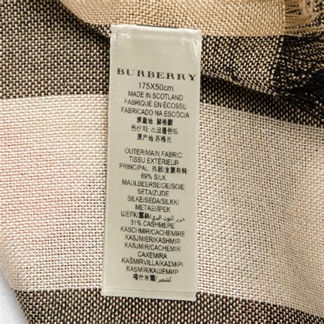 burberry gauze scarf replica|authentic burberry scarf tag.